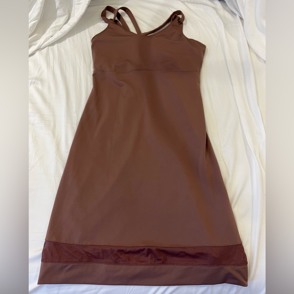Merrell Brown Sleeveless A-Line Dress